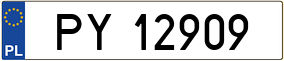 Truck License Plate